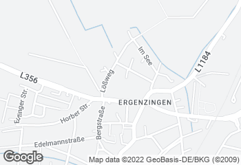 Karte mit Standort von Bäcker Saur Ergenzingen