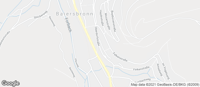 Karte mit Standort von Bäckerei-Café Gaiser Inh. Benita Mast