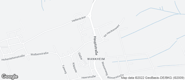 Karte mit Standort von Bäckerei Gehr GmbH - Wankheim