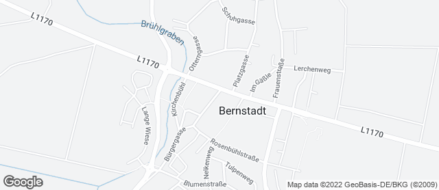 Karte mit Standort von Bäckerei Stenzel