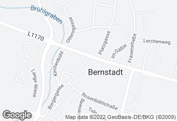 Karte mit Standort von Bäckerei Stenzel