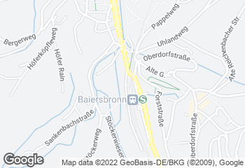 Karte mit Standort von Zieglers Bäckerei-Cafe Baiersbronn