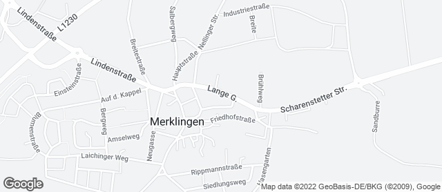 Karte mit Standort von Bäckerei Scheiffele