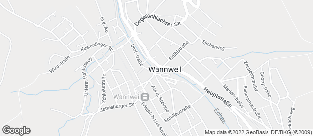 Karte mit Standort von Café Bäcker Mayer Wannweil