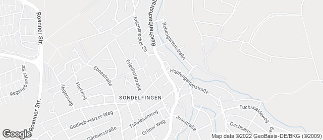 Karte mit Standort von Café Bäcker Mayer Sondelfingen