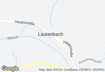 Karte mit Standort von Bäckerei Gerdes - Filiale Lautenbach