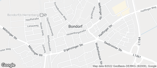 Karte mit Standort von Bäckerei Seeger