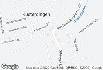 Karte mit Standort von Bäckerei Gehr GmbH - Kusterdingen