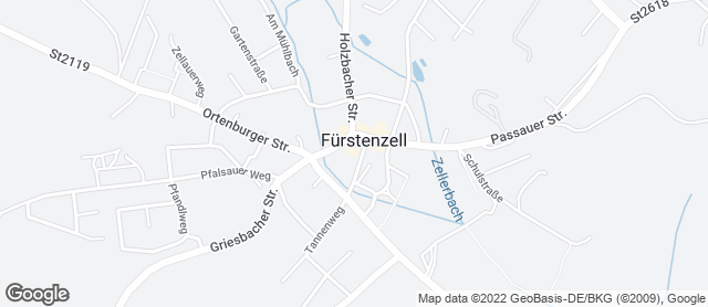 Karte mit Standort von Bäckerei Pilger (Fürstenzell)
