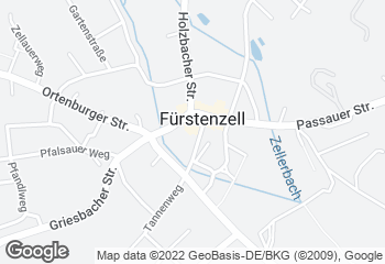 Karte mit Standort von Bäckerei Pilger (Fürstenzell)