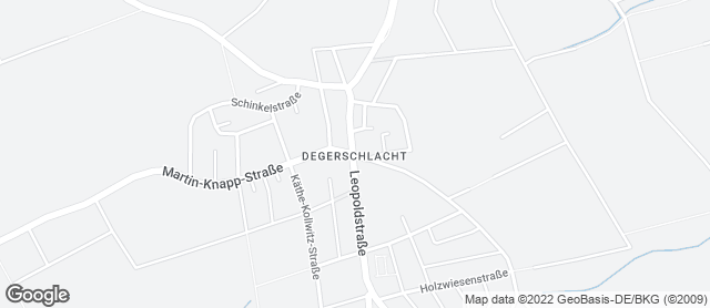 Karte mit Standort von Bäckerei Gehr GmbH - Degerschlacht