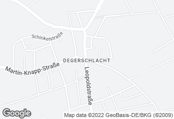 Karte mit Standort von Bäckerei Gehr GmbH - Degerschlacht