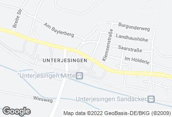 Karte mit Standort von Bäckerei Gehr GmbH - Unterjesingen