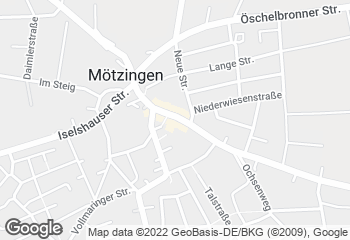 Karte mit Standort von Bäckerei Seeger