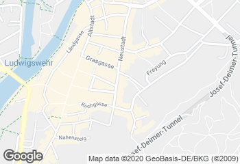 Karte mit Standort von Bäckerei Konditorei Wackerl e.K.