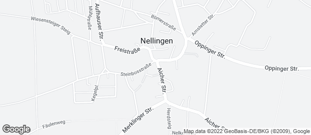 Karte mit Standort von Steinofenbäckerei Bopp - Nellingen