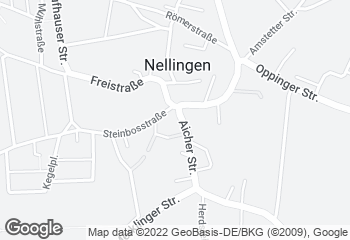 Karte mit Standort von Steinofenbäckerei Bopp - Nellingen