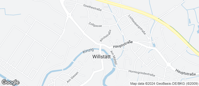 Karte mit Standort von Bäckerei Benz