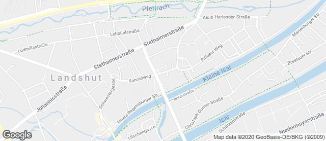 Karte mit Standort von Bäckerei-Konditorei Wackerl e.K.