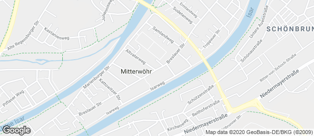 Karte mit Standort von Bäckerei Konditorei Wackerl e.K.