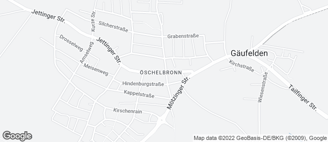 Karte mit Standort von Bäckerei Weinberg