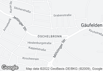 Karte mit Standort von Bäckerei Weinberg