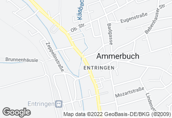 Karte mit Standort von Bäckerei Gehr GmbH - Entringen