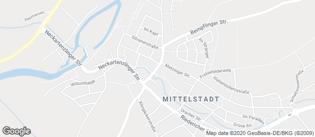 Karte mit Standort von Bäckerei Bayer GmbH