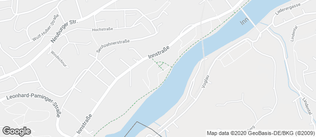 Karte mit Standort von Bäckereifachgeschäft Kittl - Passau Neuburgerstrasse