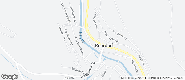 Karte mit Standort von Bäckerei & Konditorei Raisch GmbH & Co. KG - Filiale Rohrdorf