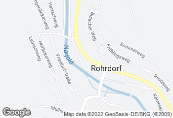 Karte mit Standort von Bäckerei & Konditorei Raisch GmbH & Co. KG - Filiale Rohrdorf