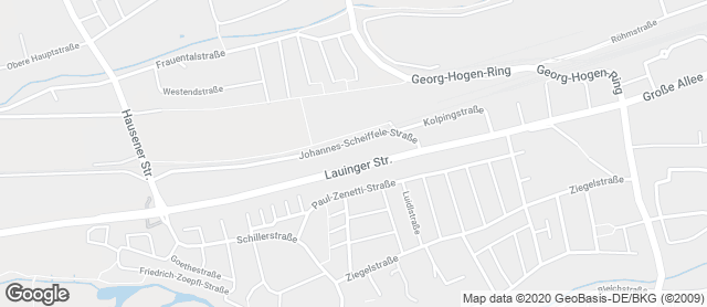 Karte mit Standort von Ihle Kaufland Dillingen