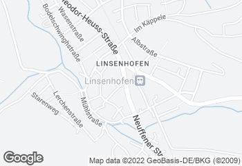 Karte mit Standort von Bäckerei Bohnacker