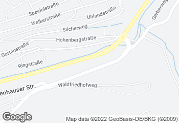 Karte mit Standort von Zieglers Bäckerei-Cafe Altensteig