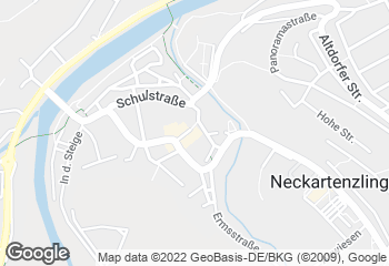 Karte mit Standort von Café Bäcker Mayer Neckartenzlingen