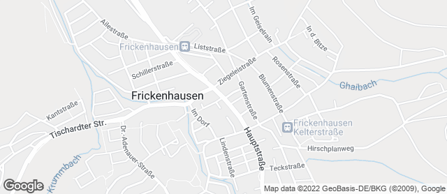 Karte mit Standort von Café Bäcker Mayer Linsenhofen