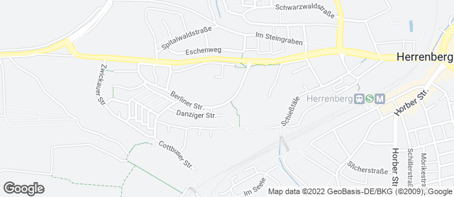 Karte mit Standort von Bäckerei Weinberg GmbH