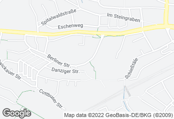 Karte mit Standort von Bäckerei Weinberg GmbH
