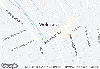 Karte mit Standort von Backhaus Hackner GmbH