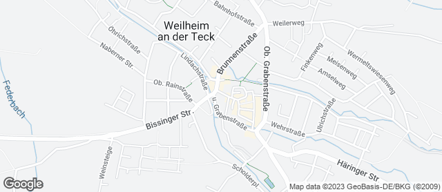 Karte mit Standort von Bäckerei Scholderbeck - Weilheim Marktplatz