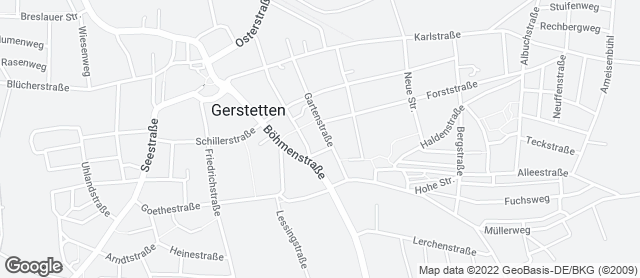 Karte mit Standort von Bäckerei & Konditorei Günther GbR