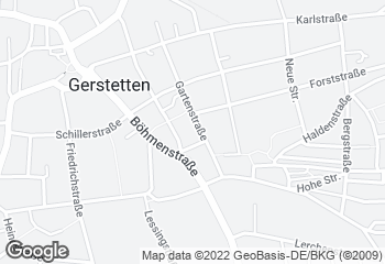 Karte mit Standort von Bäckerei & Konditorei Günther GbR