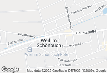 Karte mit Standort von Bäckerei Schmid