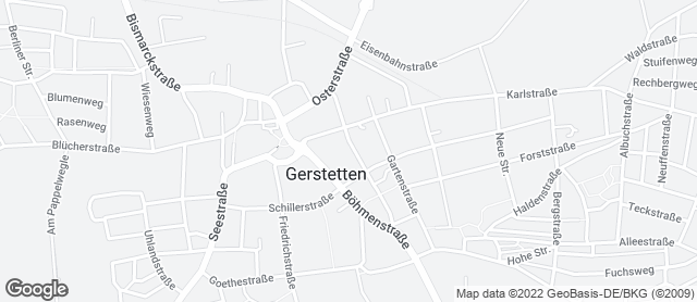Karte mit Standort von Bäckerei Früholz, Filiale Gerstetten