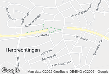 Karte mit Standort von Bäckerei Gnaier GmbH