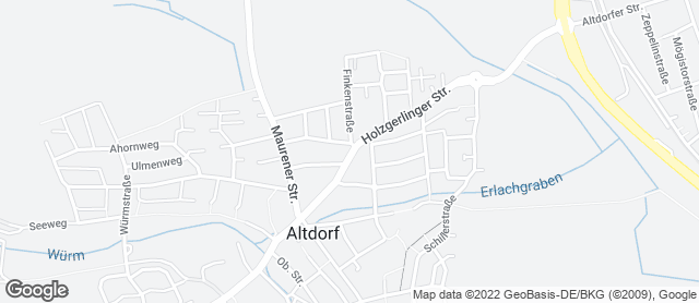 Karte mit Standort von Bäckerei & Konditorei Raisch GmbH & Co. KG - Filiale Altdorf