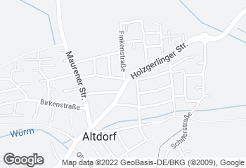 Karte mit Standort von Bäckerei & Konditorei Raisch GmbH & Co. KG - Filiale Altdorf