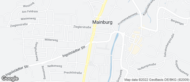 Karte mit Standort von Backhaus Hackner GmbH - Mainburg