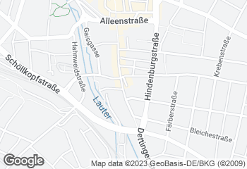 Karte mit Standort von Bäckerei Scholderbeck - Kirchheim Dettingerstraße
