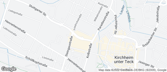 Karte mit Standort von Bäckerei Staib GmbH & Co. KG